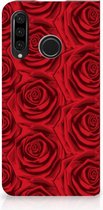 Huawei P30 Lite New Edition Smart Cover Red Roses