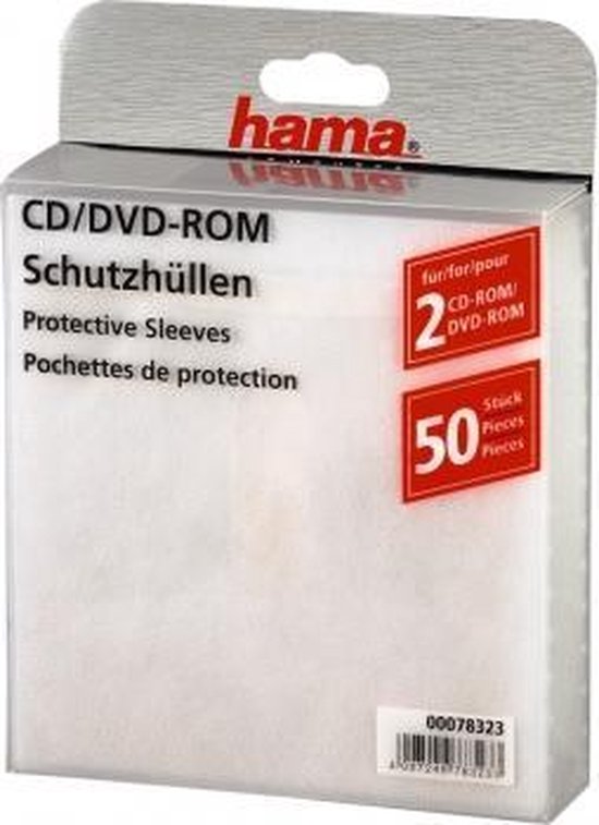 Hama 1x50 CD-ROM/DVD-ROM mapjes | bol