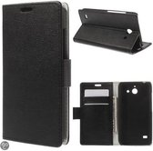 Huawei Ascend Y550 zwart agenda wallet hoesje