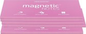 Magnetic Notes, set van 5 notitieboekjes maat L (100x200mm)x100 sheets Roze