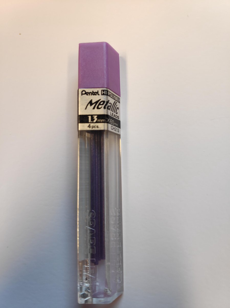 Pentel Vulpotlood Vulling 1.3mm x 60 mm Metallic Paars 4 Stuks