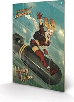 DC Comics Bombshells Harley Quinn Bomb Wood Print