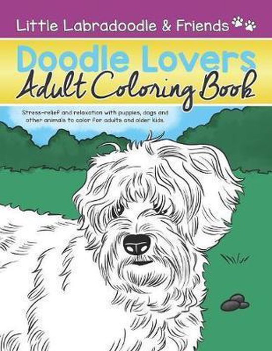 Little Labradoodle- Doodle Lovers Adult Coloring Book - cover