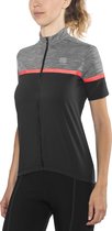 Sportful Giara Fietsshirt korte mouwen Dames grijs/zwart Maat XL