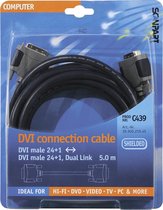 Scanpart DVI D kabel 5 meter - DVI D naar DVI D - Geschikt voor computer monitor - Dual link - 4k @ 85 HZ Ultra HD