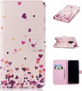 Samsung Galaxy S9 Plus - Flip hoes, cover, case - TPU - Pu Leder - Hartjes