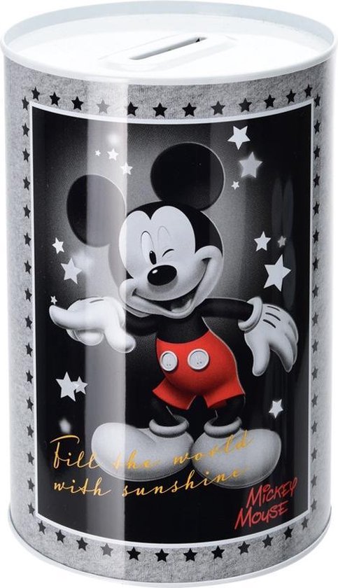 Disney Spaarpot Mickey Mouse 1 Liter Grijs | bol.com