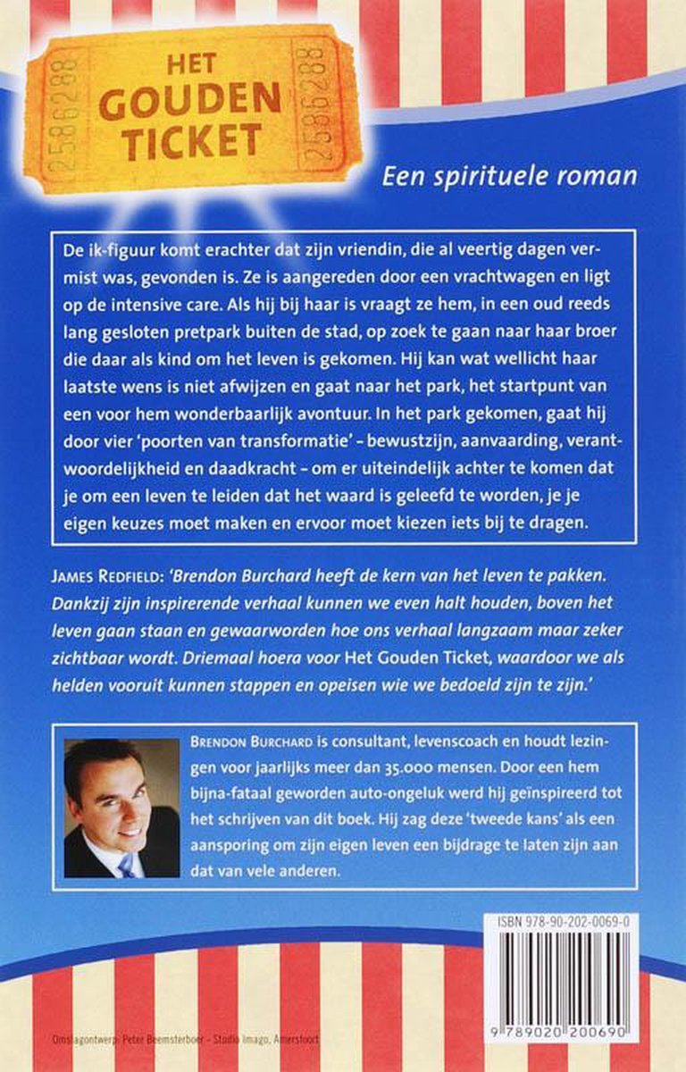 Het Gouden Ticket - back cover