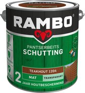 Rambo Schutting pantserbeits mat transparant teakhout 1204 2,5 l