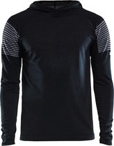 CRAFT Fitnessshirt Core Block Hood - Sportshirt - Heren - Black/Platinum