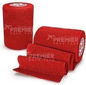 5 x PST PRO WRAP 7.5cm x 4.5 meter rood