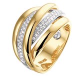 The Jewelry Collection Ring Diamant 0.51ct H Si - Bicolor Goud