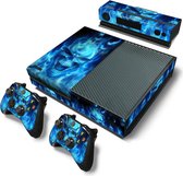 Xbox One Sticker | Xbox One Console Skin | Blue Skull | Xbox One Blue Skull Skin Sticker | Console Skin + 2 Controller Skins