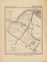 Historische kaart, plattegrond van gemeente Elst ( Elden) in Gelderland uit 1867 door Kuyper van Kaartcadeau.com