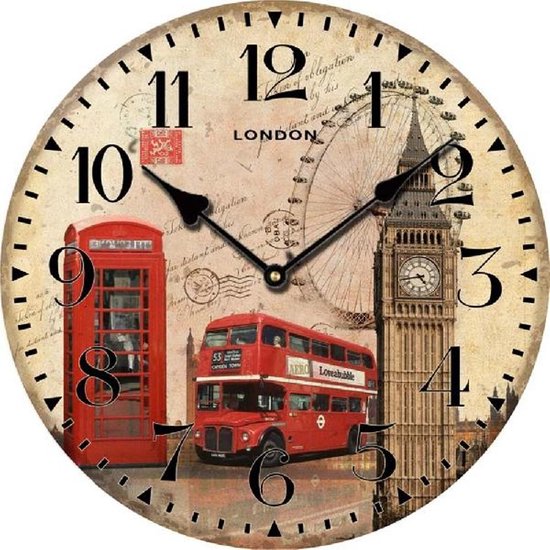 magnifiek Schat Aannemelijk Luxe 12cm Klok London - Tafelklok - Engeland - Uk | bol.com