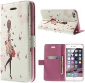 PU Leren Vrouw Rhinestone Wallet iPhone 6(s) plus - Shoppen