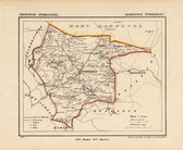 Historische kaart, plattegrond van gemeente Tubbergen in Overijssel uit 1867 door Kuyper van Kaartcadeau.com