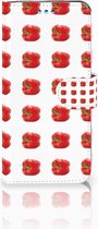 Geschikt voor Samsung Galaxy S9 Bookcase Design Paprika Red