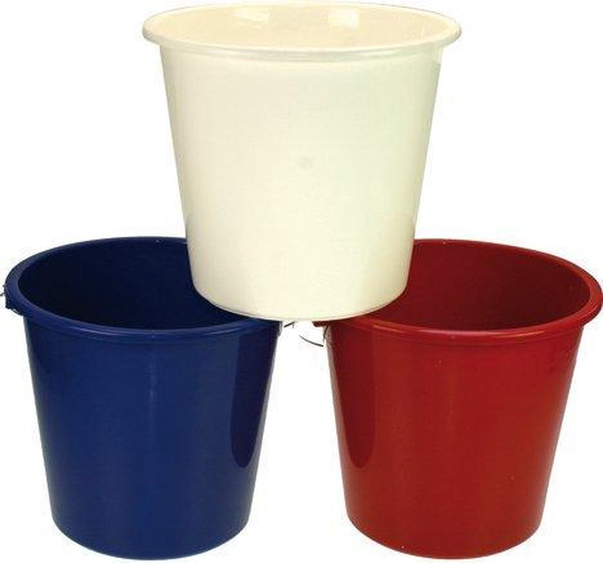Emmer 5 liter met metalen handvat voor huishoudelijk gekleurd - Hot Item!