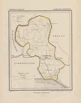 Historische kaart, plattegrond van gemeente Poortvliet in Zeeland uit 1867 door Kuyper van Kaartcadeau.com