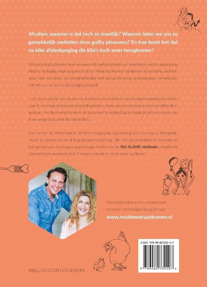 Nu afvallen en nooit meer aankomen - back cover