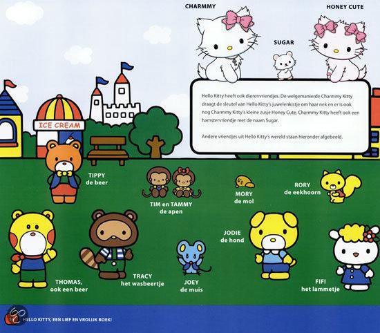 Hello Kitty en vriendjes: Charmmy Kitty, Sugar, Tippy, Tim, Tammy, Mory, Rory, Thomas, Tracy, Joey, Jodie en Fifi.