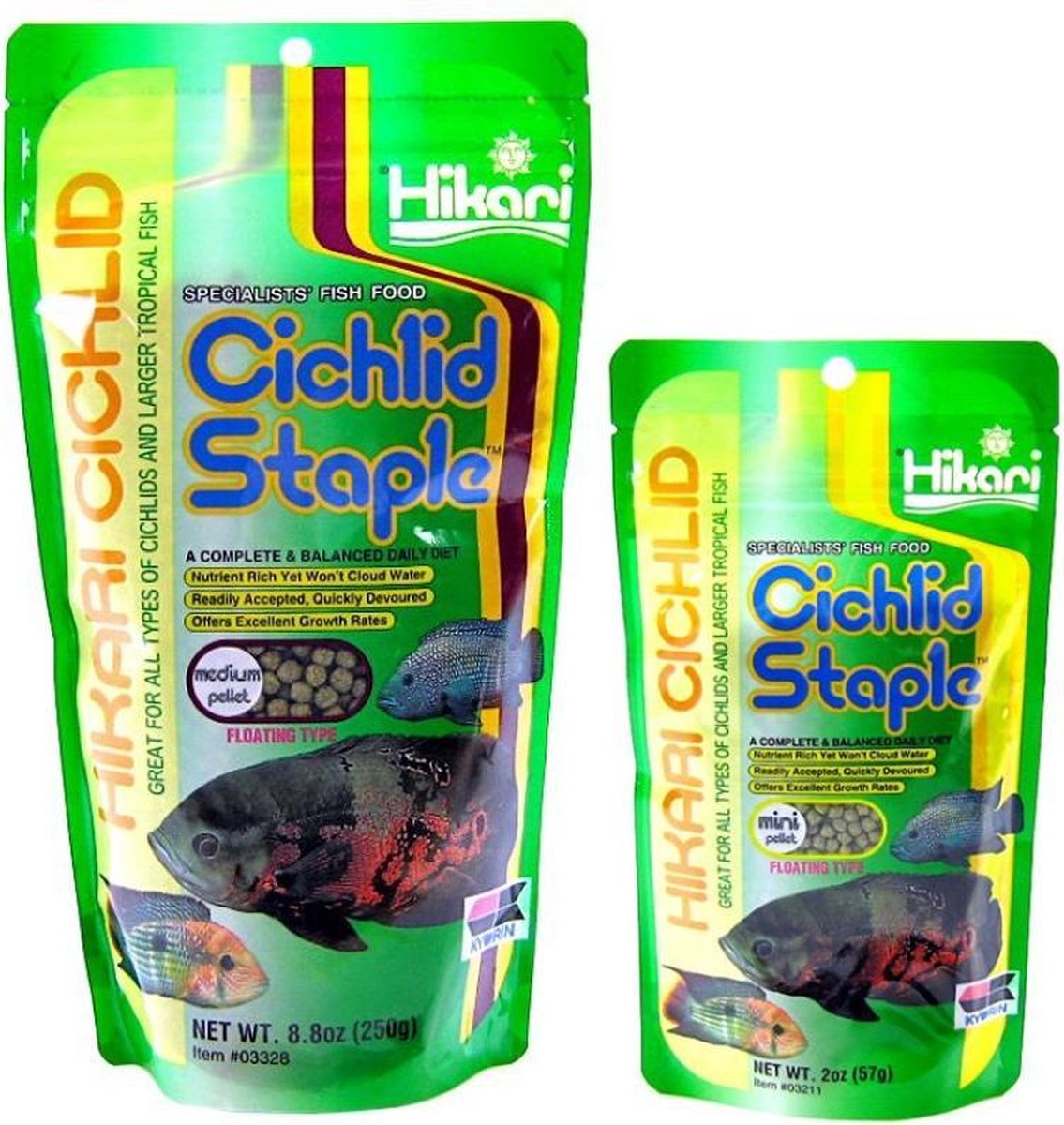Hikari cichlid staple medium 250 gram