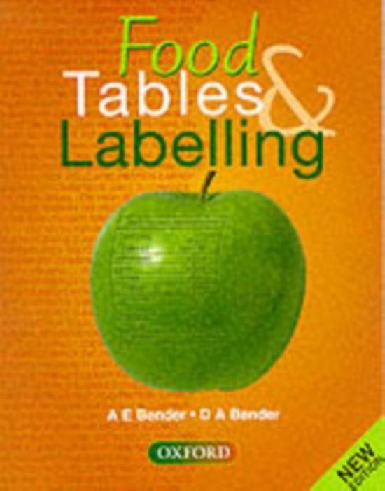 Food Tables and Labelling - cover