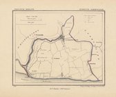Historische kaart, plattegrond van gemeente Scherpenisse in Zeeland uit 1867 door Kuyper van Kaartcadeau.com