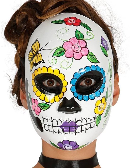 Mexicaans Masker Dia de los Muertos Vrouw voorkant | bol.com