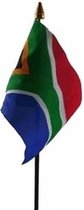 Zuid Afrika mini vlaggetje op stok 10 x 15 cm