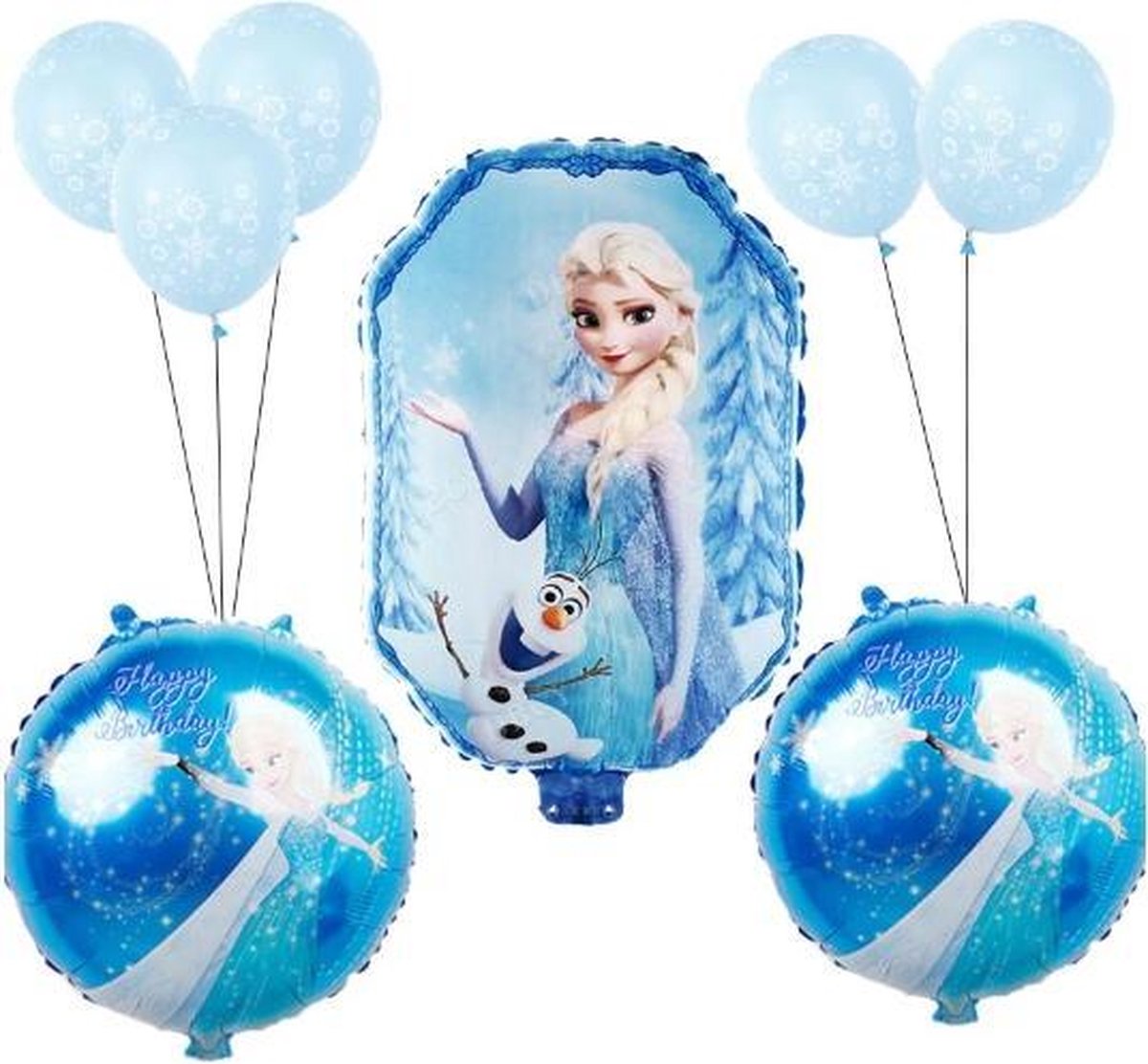 Frozen Ballonnen set | 9 stuks | Elsa Folie ballonnen | Frozen versiering |  bol.com