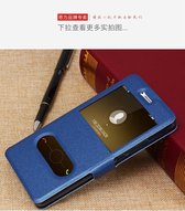 Dubbele View Flip Case met Magneetsluiting voor Huawei P9 Lite _ Blauw