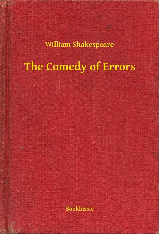 The Comedy of Errors - cover