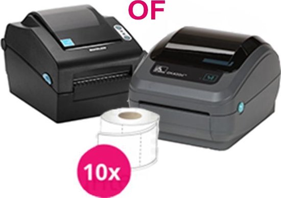 10 x PostNL Starters Pakket: Printer + 10 rollen 102x150mm | bol.com