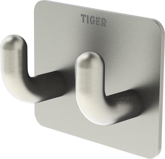 Tiger - Handdoekhaak Pinky Double - RVS geborsteld