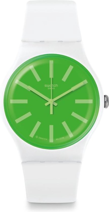 Swatch New Gent Grassneon horloge - Wit | bol.com