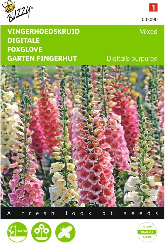 Digitalis Purpurea Gloxiniaeflora set van 8 stuks