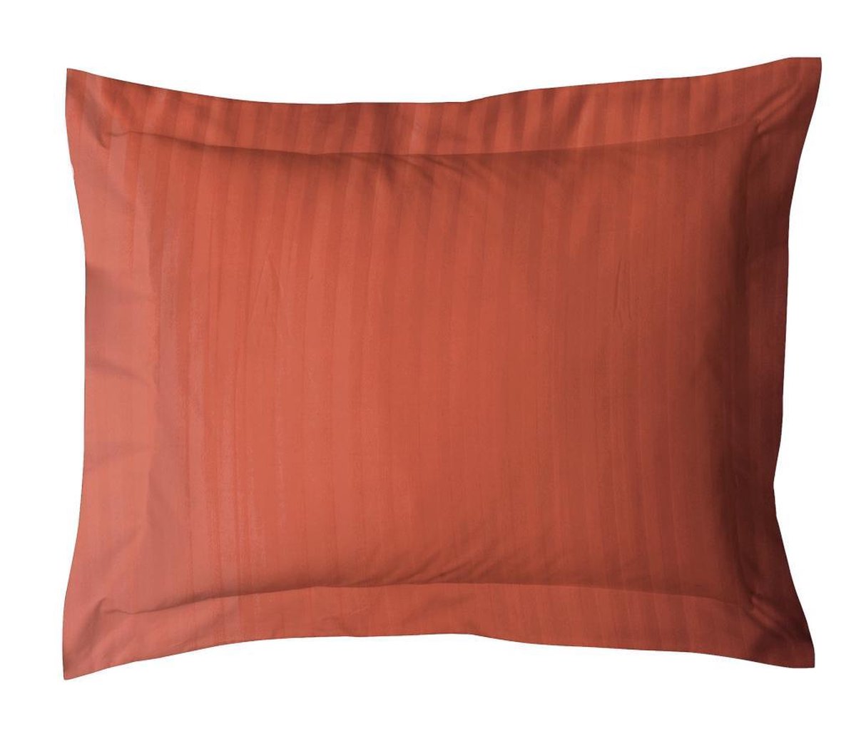 HnL Living Satin Stripe - Kussensloop - 60/70 - Oranje
