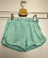 Meisjes korte broek Happy groen wit 158/164