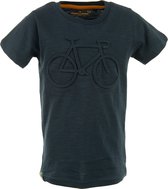 Stones and Bones t-shirt jongens - blauw - Bike - maat 140