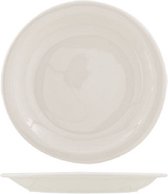 Bistro - Assiettes plates plates - Wit - Porcelaine - D23,5cm - (lot de 6)