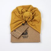 Tulband tot 12 maanden - Turban - Baby tulband – Baby turban – Baby haaraccessorie | Nude, Natural