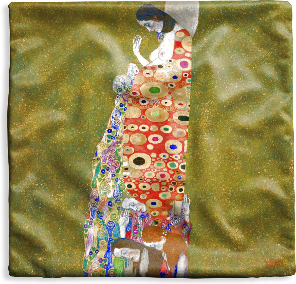 Housse de coussin 40x40 cm - Espoir II - Gustav Klimt - Katoen / Polyester  - Pour