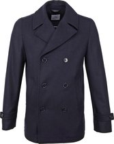 Suitable - Prestige Coat Nathan Wol Blend Donkerblauw - Maat 54 - Modern-fit