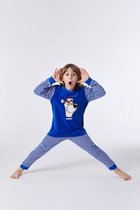 Woody pyjama jongens - ijsbeer - blauw - 212-1-PLC-V/852 - maat 164