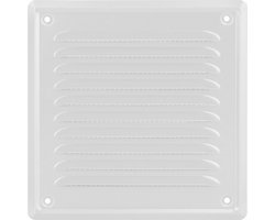 3BMT® Ventilatierooster Wit - Vierkant Luchtrooster - Ventilatie Rooster - Schoepenrooster & Lamellenrooster - 16,5 X 16,5 Buitenzijde
