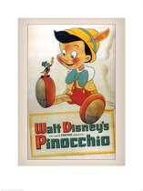 Pyramid Pinocchio Conscience Kunstdruk 60x80cm Poster - 60x80cm