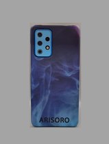 Arisoro Samsung Galaxy A52 hoesje - Backcover - Blue Smoke