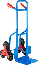 Busser® Trappen Steekwagen Tot 100kg Laadvermogen - Trappensteekwagen - Steekwagens - Trap Trolley - Voor Traplopen - Verhuizen - Blauw